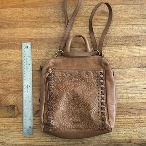 the Sak genuine leather convertible backpack/shoulder/crossbody bag